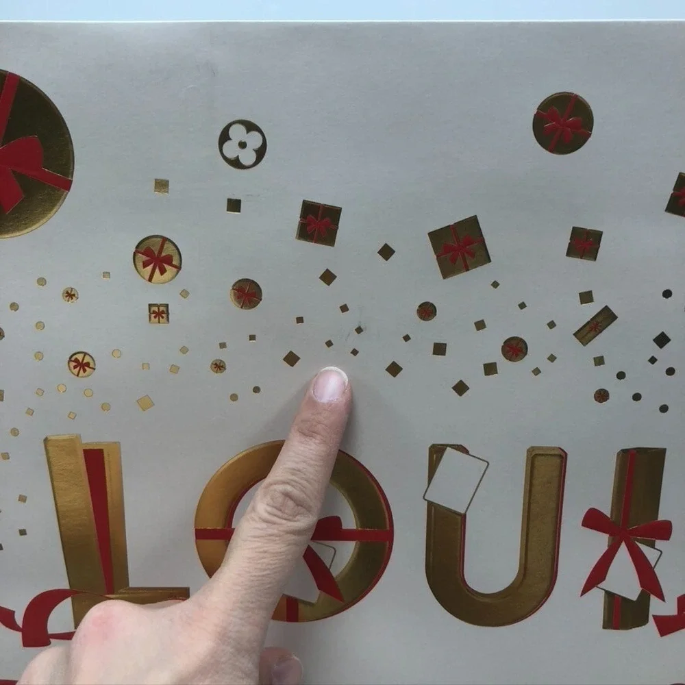Louis Vuitton Limited Edition Holiday Gift Bag Large 19x9x16